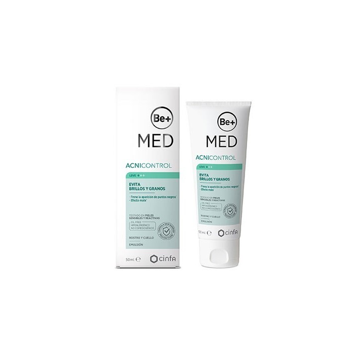 Be+ MED Anticontrol Evita Brillos y Granos 50mL. ACNE LEVE