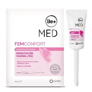 Be+ MED Femconfort Hidratación Vaginal Interna 6x8mL