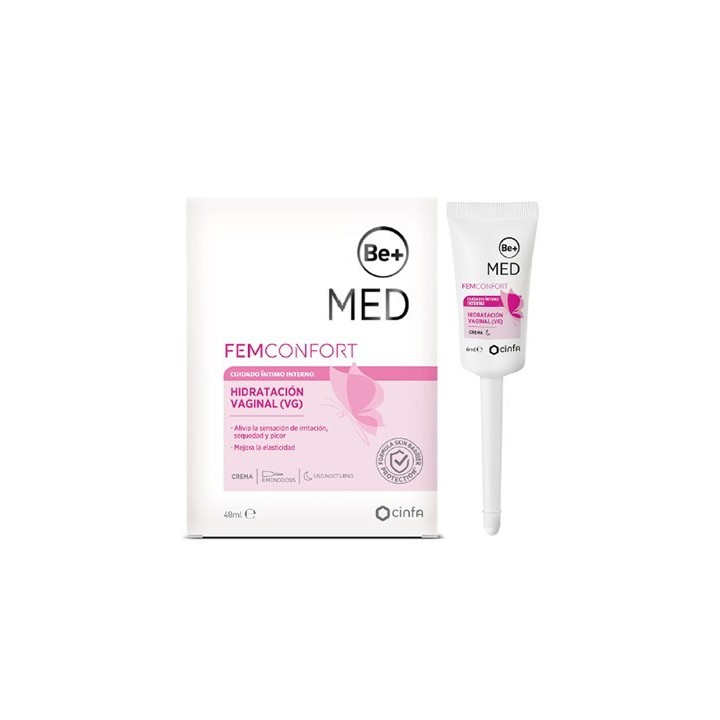 Be+ MED Femconfort Hidratación Vaginal Interna 6x8mL