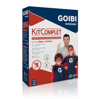 Goibi Kit Complet. Loción 125mL + Champú 125mL + Lendrera y Gorro