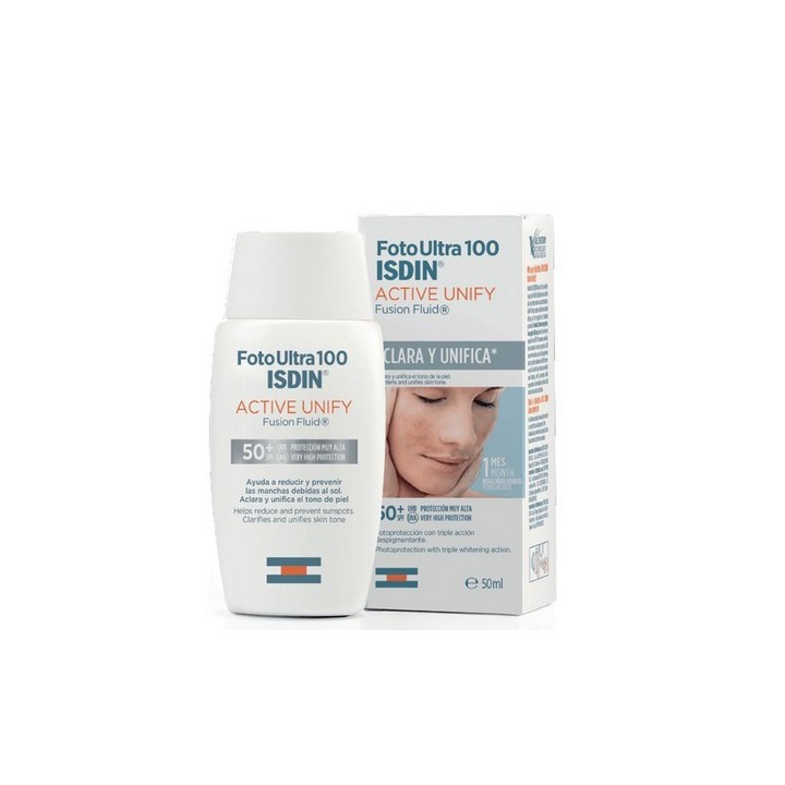 Foto Ultra 100 ISDIN Active Unify Fusion Fluid SPF 50+