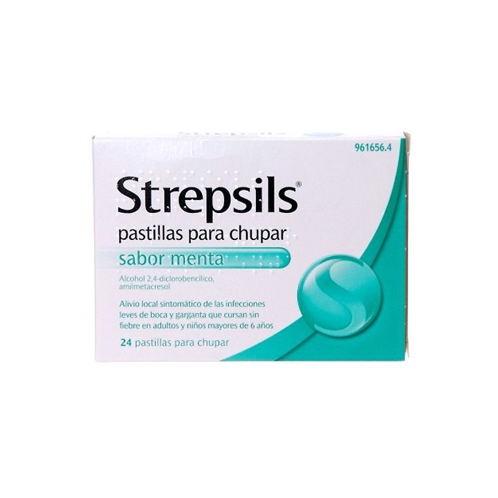 STREPSILS  24 PASTILLAS PARA CHUPAR SABOR MENTA CN 961656.4