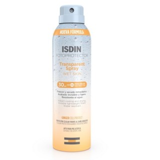 Fotoprotector ISDIN Transparent Spray Wet Skin SPF 30