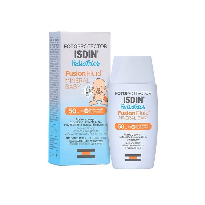 Fotoprotector ISDIN Fusion Fluid Mineral Baby Pediatrics SPF 50