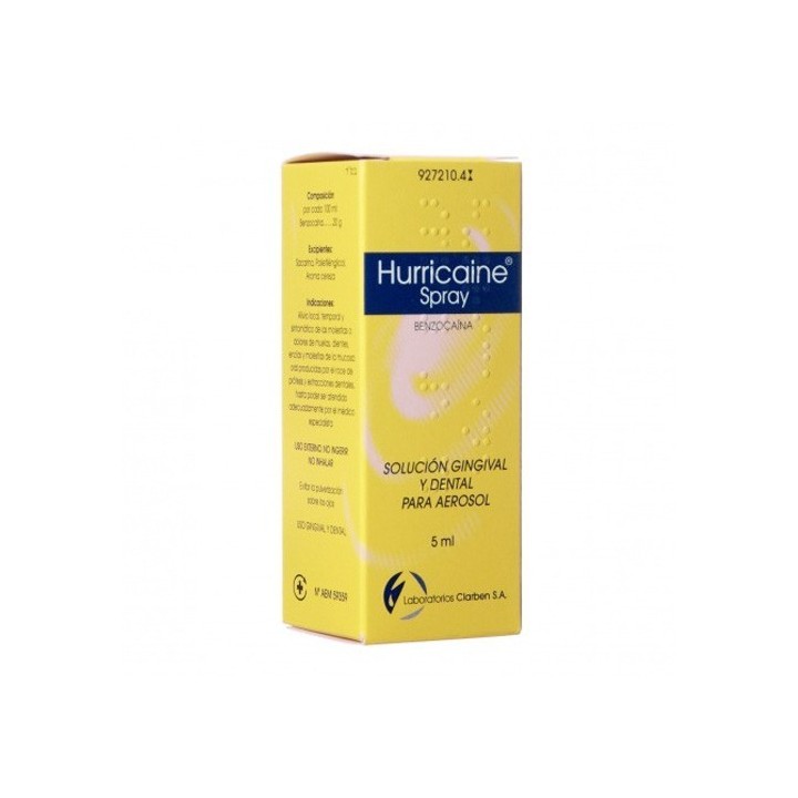 Hurricane Spray 200 mg/mL Solución Para Pulverización Bucal CN: 927210