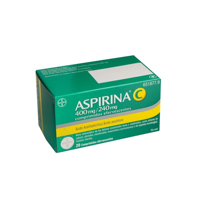 Aspirina C 400/240 mg 10 Comprimidos Efervescente CN 712729.1