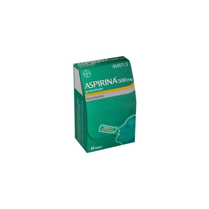 ASPIRINA 500 MG 10 SOBRES GRANULADO CN 654571.3