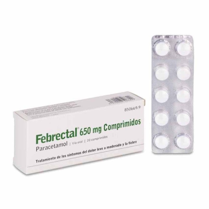 Febrectal 650 Mg 20 comprimidos