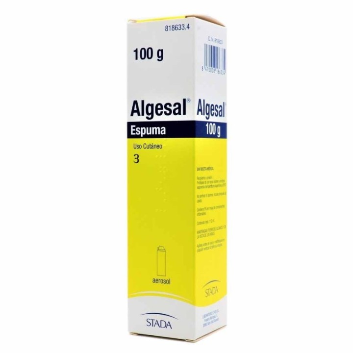 Algesal 10 mg/g + 100 mg/g Espuma Cutánea a Presión 100 g