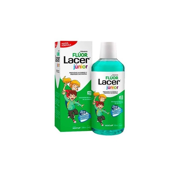 Lacer junior Enjuague Bucal Uso Diario Sabor Menta 500ML