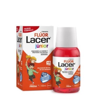 Lacer Júnior Enjuague Bucal uso Diario Sabor Fresa 100ML