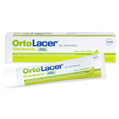 Orto Lacer Gel Dentífrico Lima Fresca 125ML