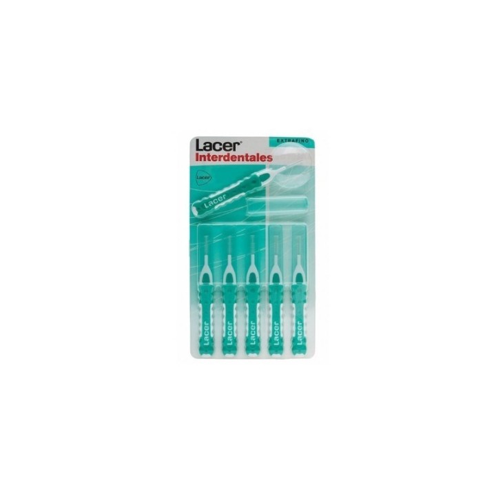 Lacer Interdental Rectos Extrafino 6 Unidades 0.6mm