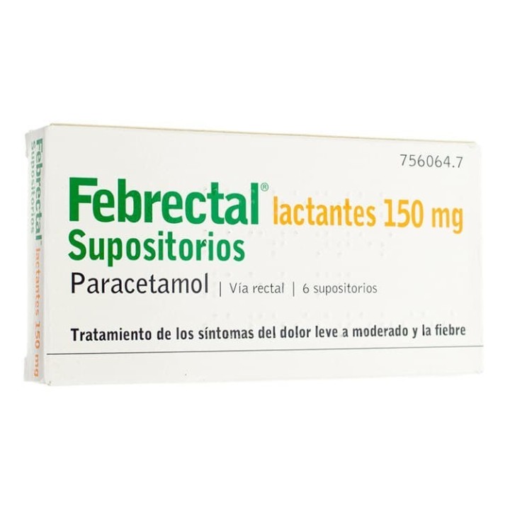 FEBRECTAL LACTANTES 150 MG 6 SUPOSITORIOS  CN756064.7