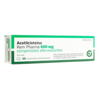 Acetilcisteina Kern Pharma 600 mg Comprimidos Efervescentes