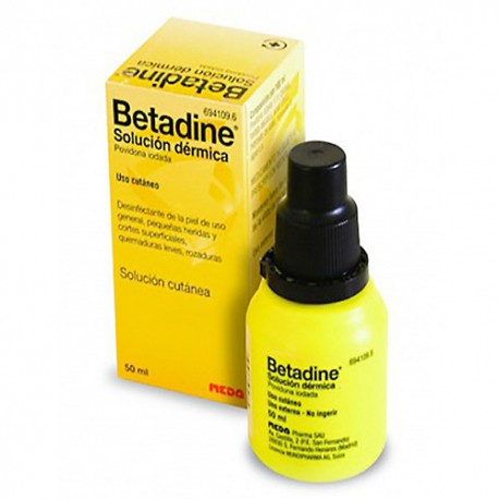 Betadine 100 mg/mL Solución Cutánea 50 mL