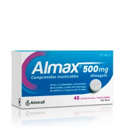 Almax 500 mg 48 Comprimidos Masticables