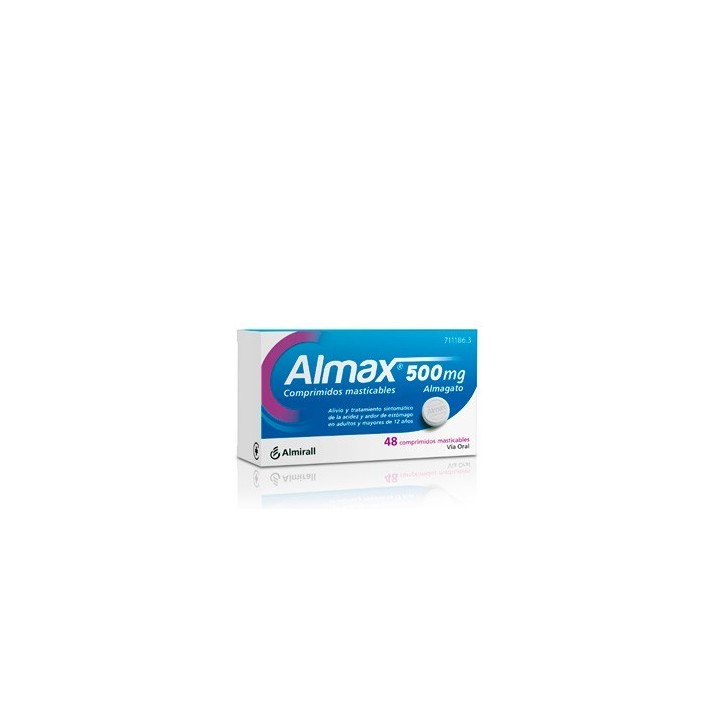 Almax 500 mg 48 Comprimidos Masticables