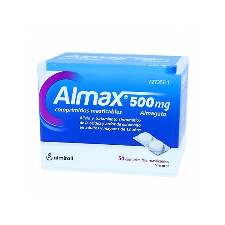 Almax 500 mg 54 Comprimidos Masticables