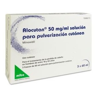 Alocutan 50 mg/mL Solución Para Pulveerización Cutánea 3 Frascos 60 mL