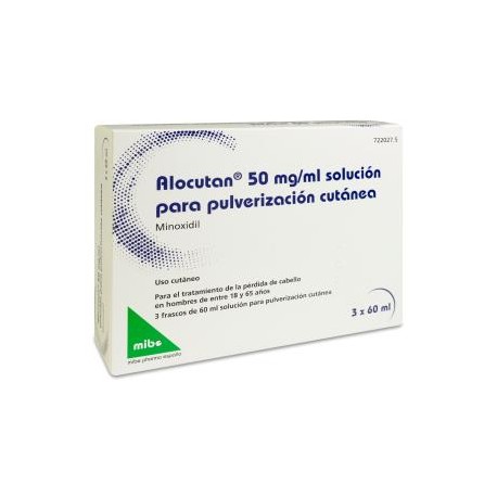 Alocutan 50 mg/mL Solución Para Pulveerización Cutánea 3 Frascos 60 mL