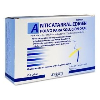 Anticatarral Edigen 20 Sobres Polvo Para Solución Oral