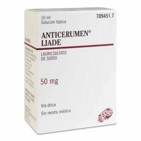 Anticerumen Liade 50 mg/mL Gotas Óticas En Solución 10 mL