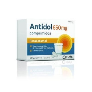 Antidol 650 mg 20 Comprimidos