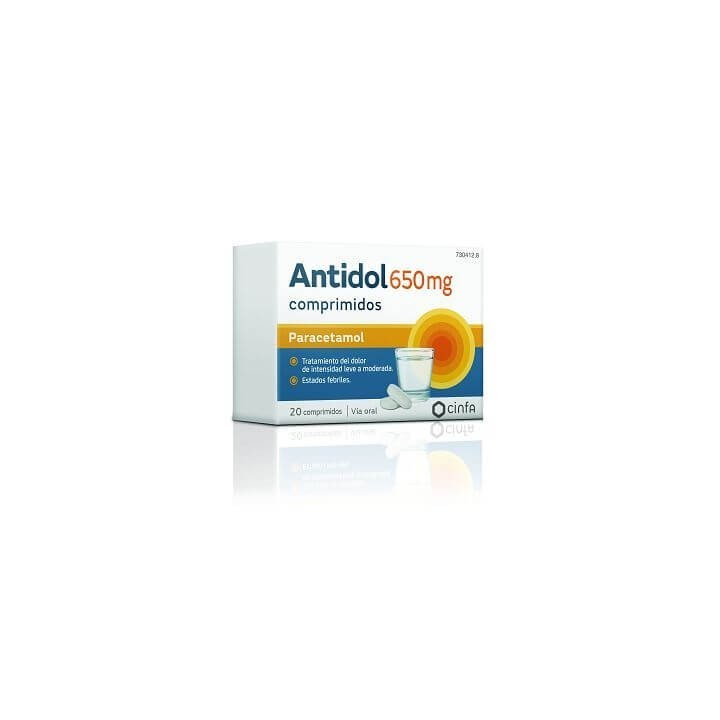 Antidol 650 mg 20 Comprimidos