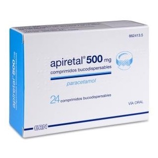 Apiretal 500 mg 24 Comrpimidos Bucodispersables