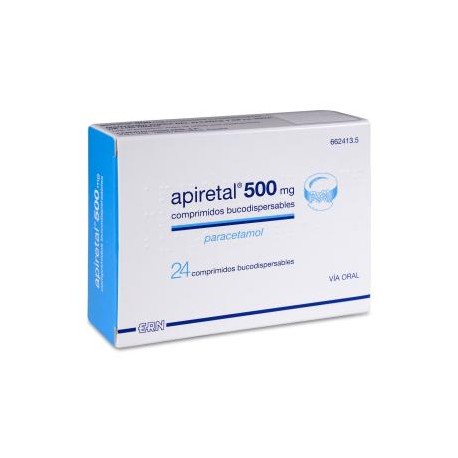 Apiretal 500 mg 24 Comrpimidos Bucodispersables