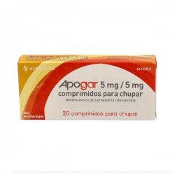 Apogar 5 mg/5 mg 20 Comprimidos Para Chupar