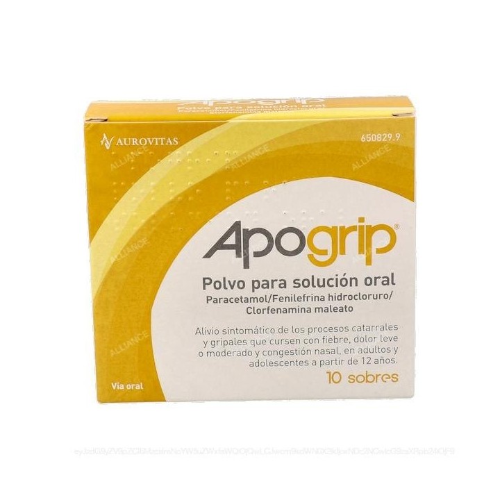 Apogrip 10 Sobres Polvo Para Solución Oral