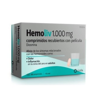 Hemoliv 1000 mg 30 Comprimidos Recubiertos