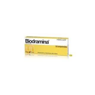 Biodramina 50 mg 12 Comprimidos