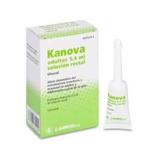 Kanova Adultos 6,75 g Solución Rectal 6 Enemas 7,5 mL CN: 665524.5