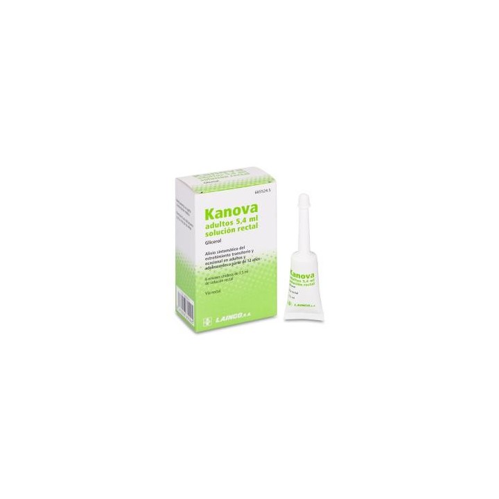 Kanova Adultos 6,75 g Solución Rectal 6 Enemas 7,5 mL CN: 665524.5