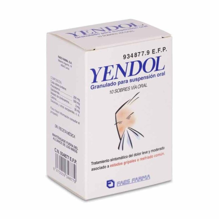 Yendol 10 Sobres Granulado Para Suspesión Oral CN: 934877.9