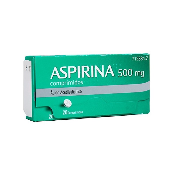 Aspirina Elam Pharma 500 mg 20 Comprimidos CN: 712884.7