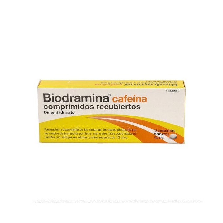 Biodramina C (Cafeína) 12 Comprimidos EFP