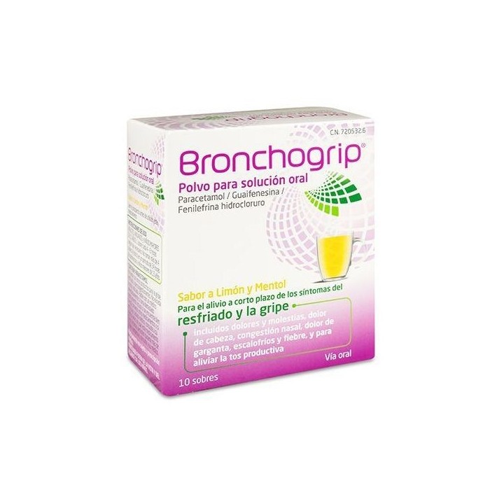 Bronchogrip 10 Sobres Polvo Para Solución Oral CN: 720532.6