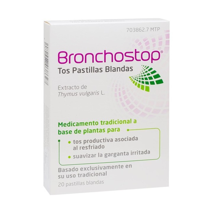 Bronchostop Antitusivo Y Expectorante 20 Pastillas Blandas CN: 715521.8