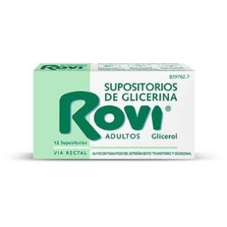 SUPOSITORIOS GLICERINA ROVI ADULTOS 12 U CN829762.7