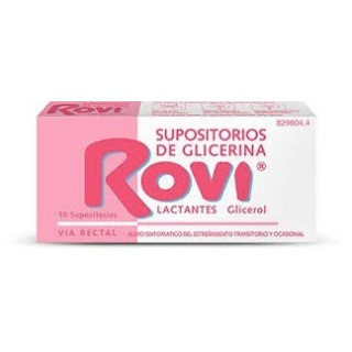 Supositorios Glicerina ROVI Lactantes 10 Supositorios