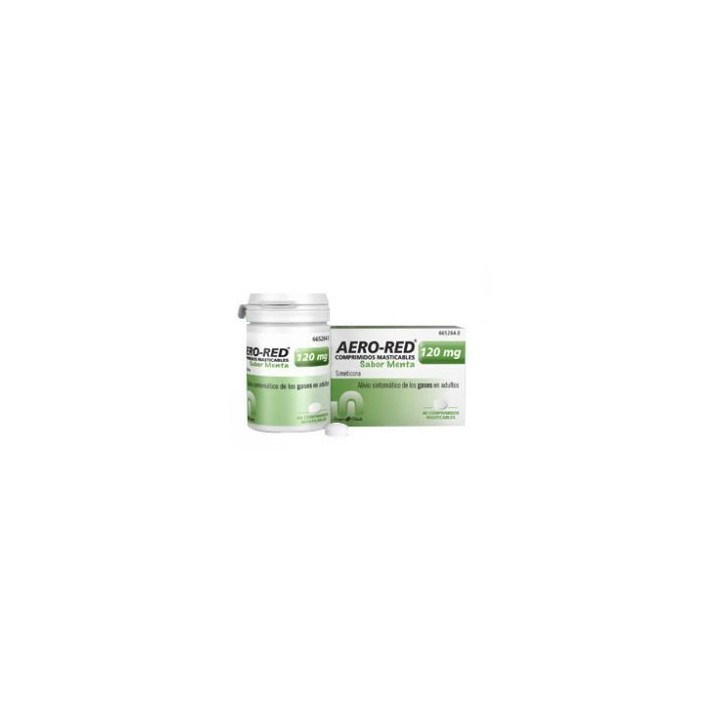 Aero Red 120 mg Coprimidos Masticables Sabor  menta MENTA