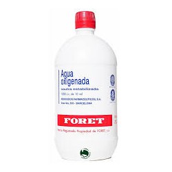 Agua Oxigenada FORET 30 mg/mL Solución Cutánea y Concentrado Para Solución Bucal 1000 mL