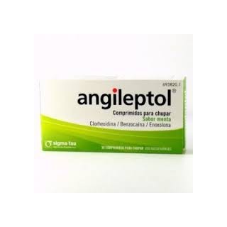 Angileptol 30 comprimidos para chupar sabor menta