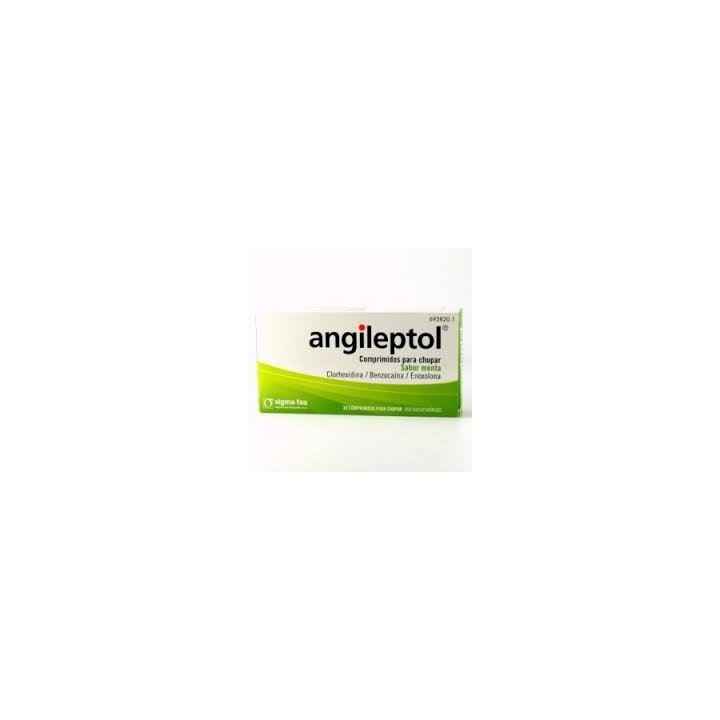 Angileptol 30 Comprimidos Para Chupar Sabor Menta