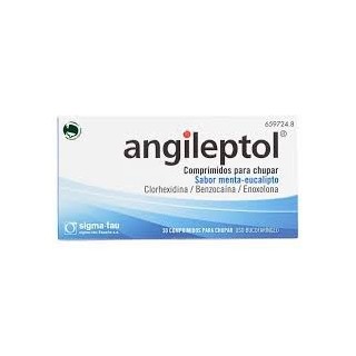 Angileptol 30 comprimidos para chupar sabor menta-eucalipto