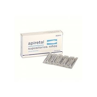 Apiretal  Niños 250 mg 5 Supositorios